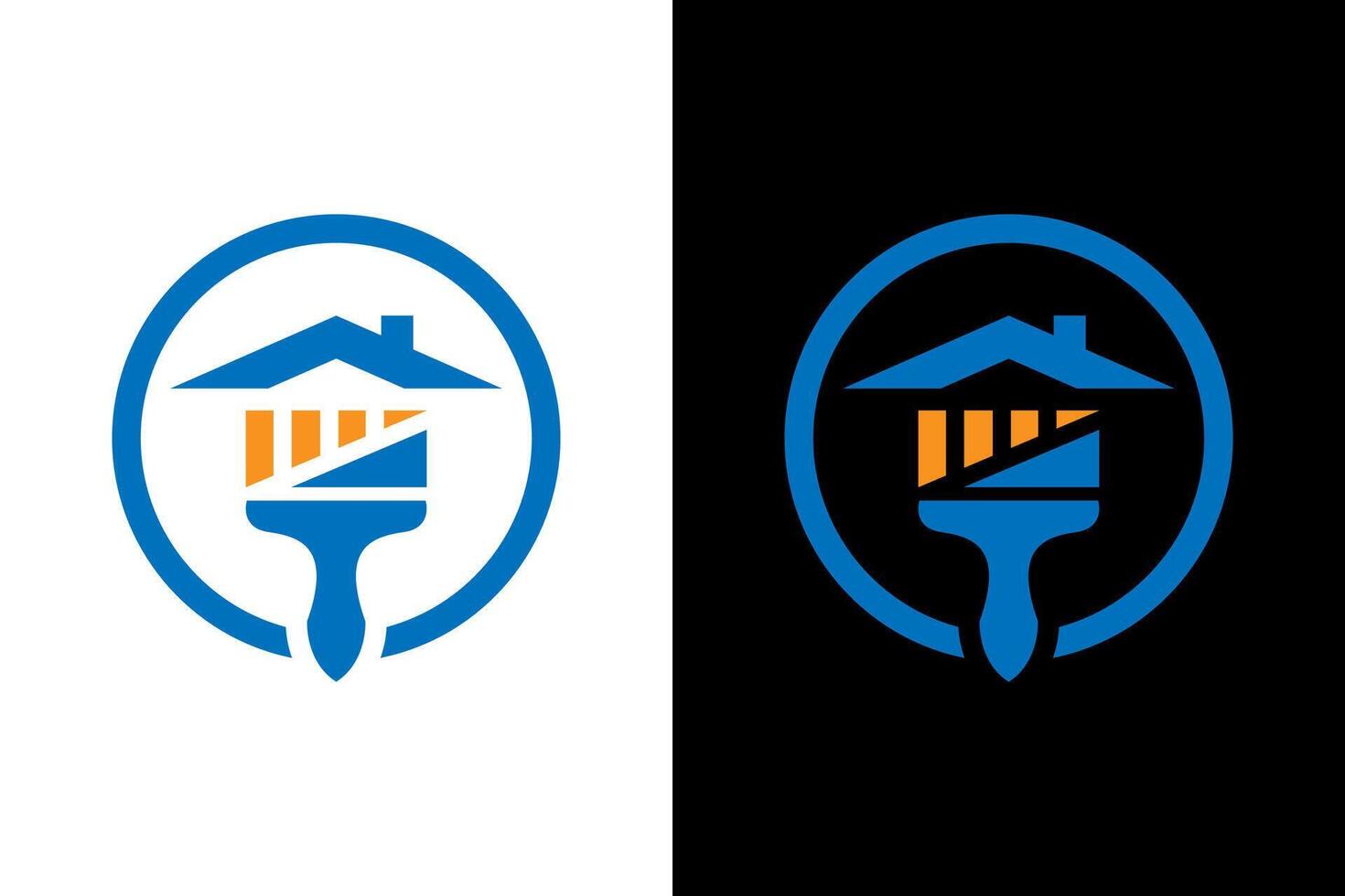 House Painting and Renovation Services Logo vector