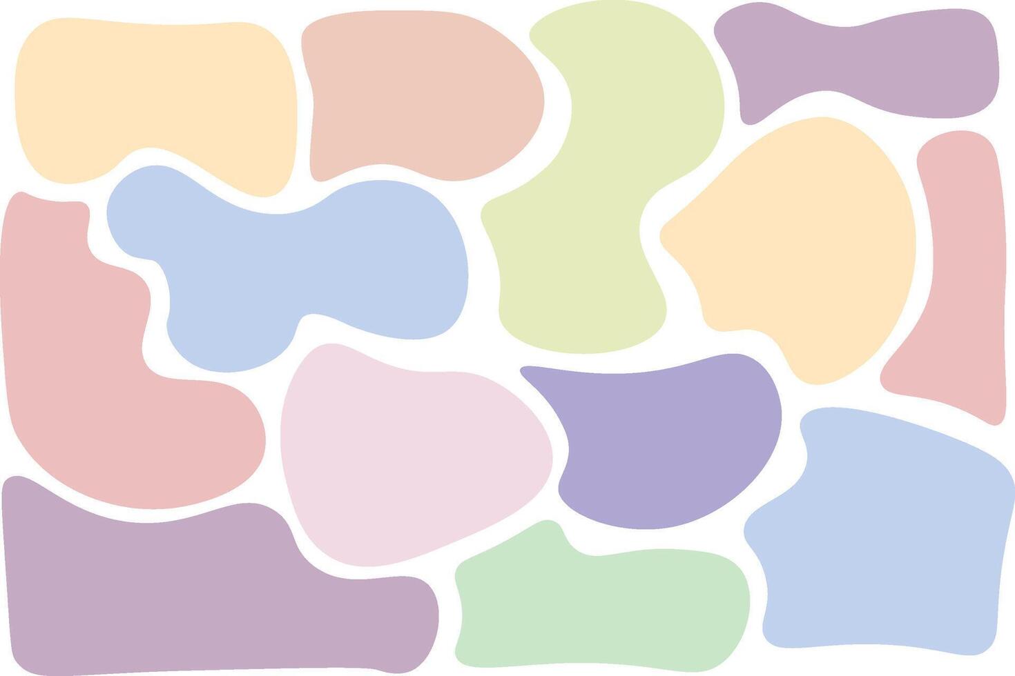 Abstract Doodle Shape Decorative Items vector
