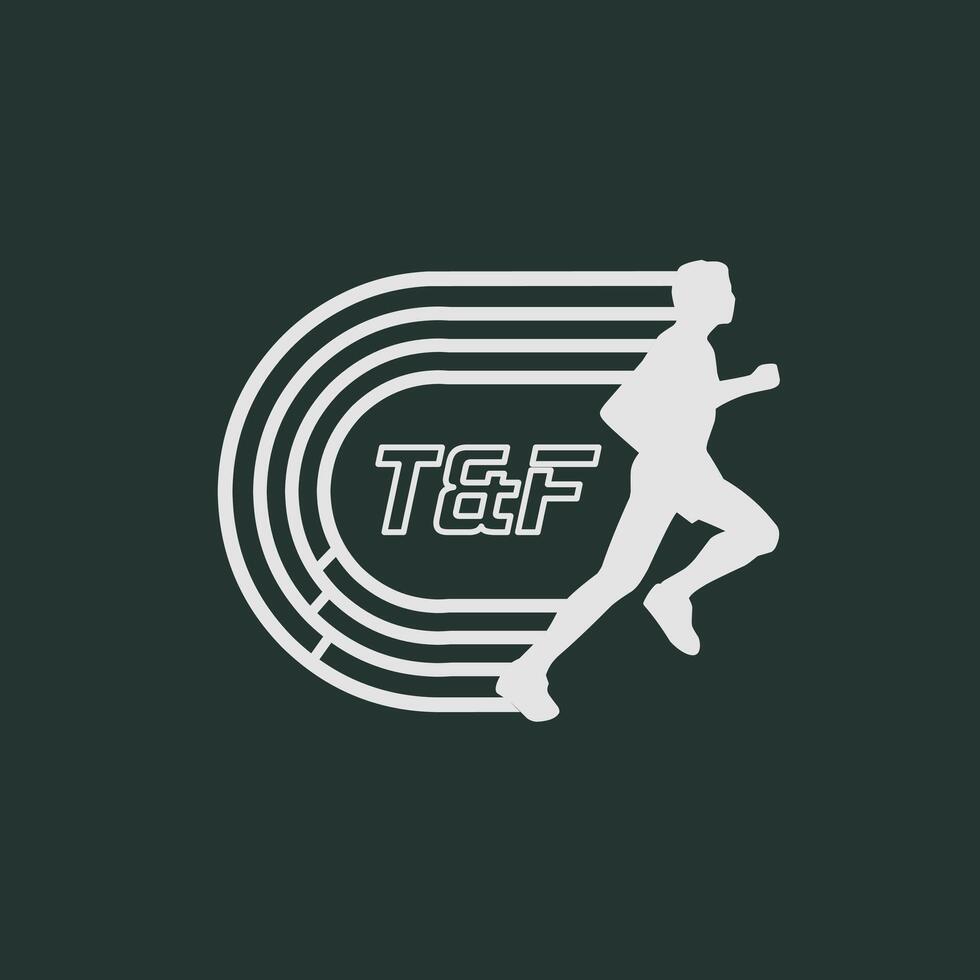 Running Man Track and Field Design Perfect for Print, Apparel, etc vector