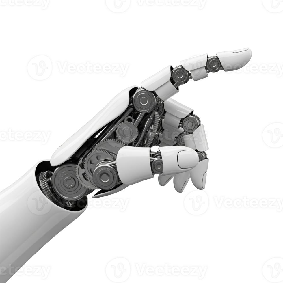 Android hand Pointing cut out png