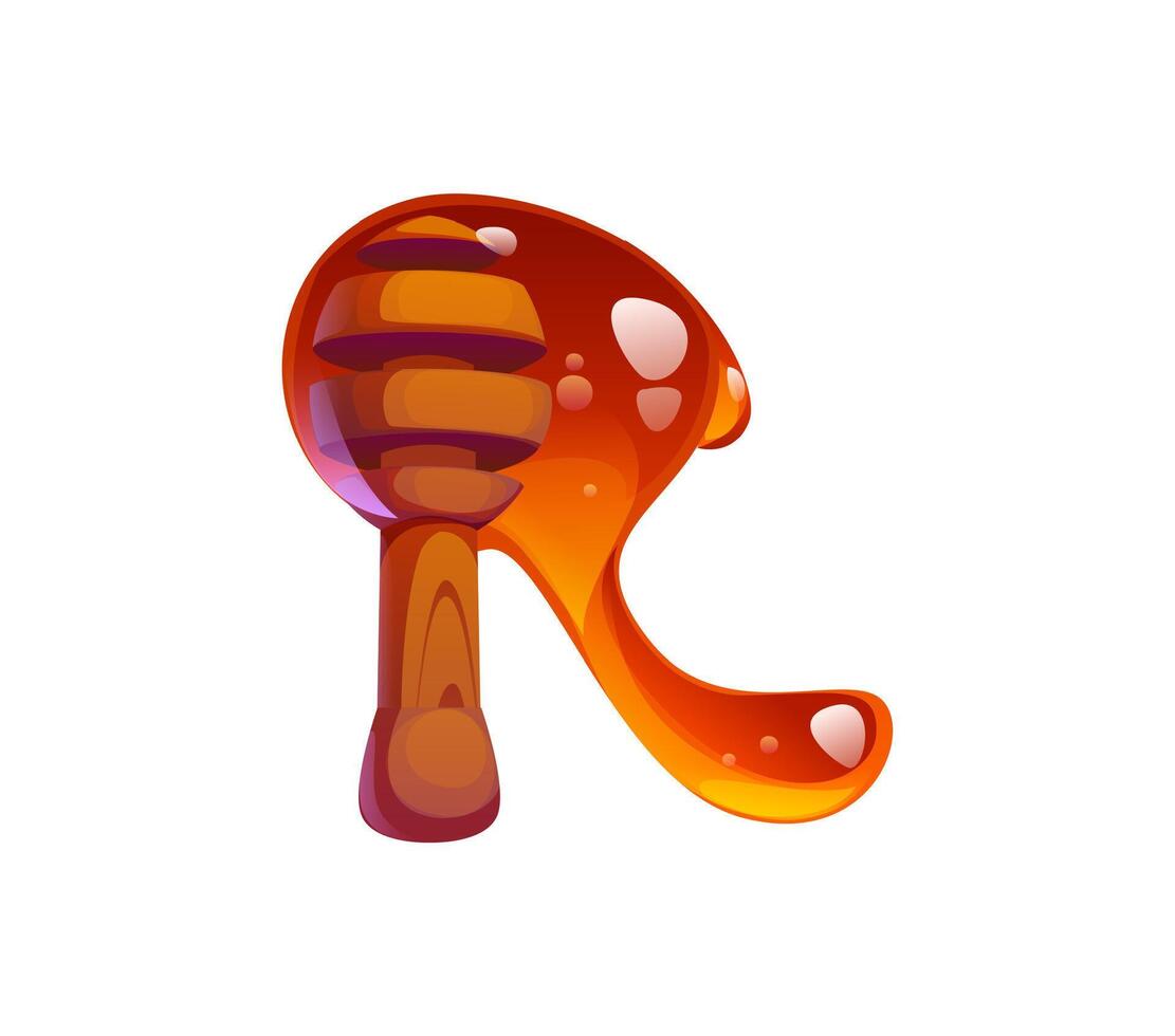 Colorful honey dripper illustration vector