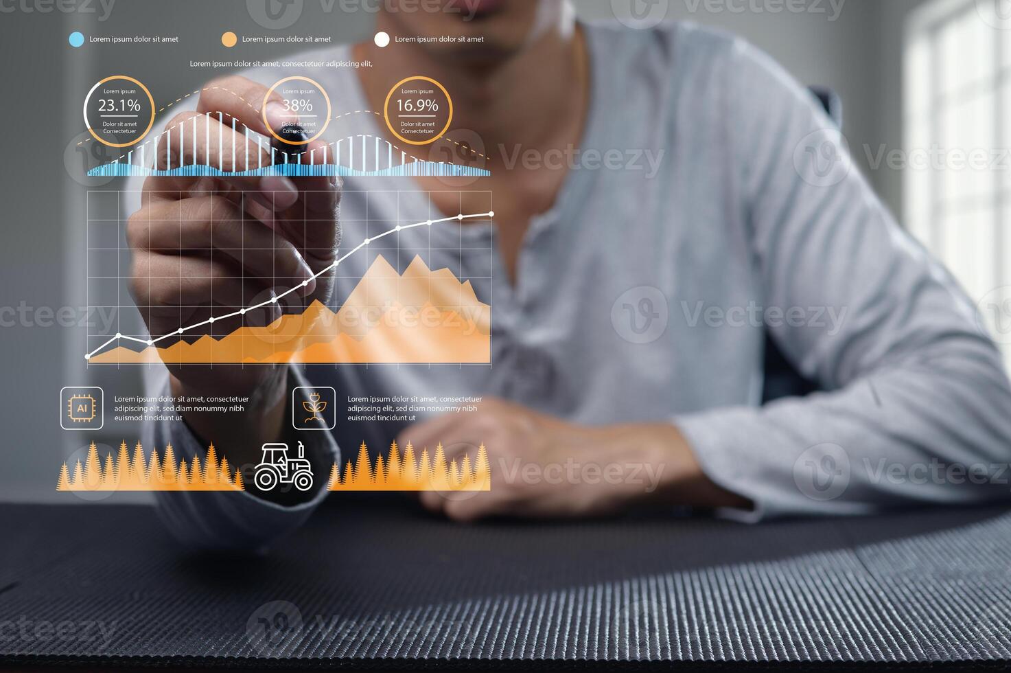 Farm Sustainability Innovations in Technology and Data Visualization Analysis photo