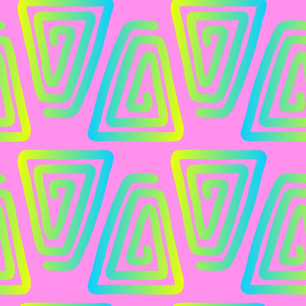 Colorful geometric pattern with spirals and pastel background for creative projects and designs vector