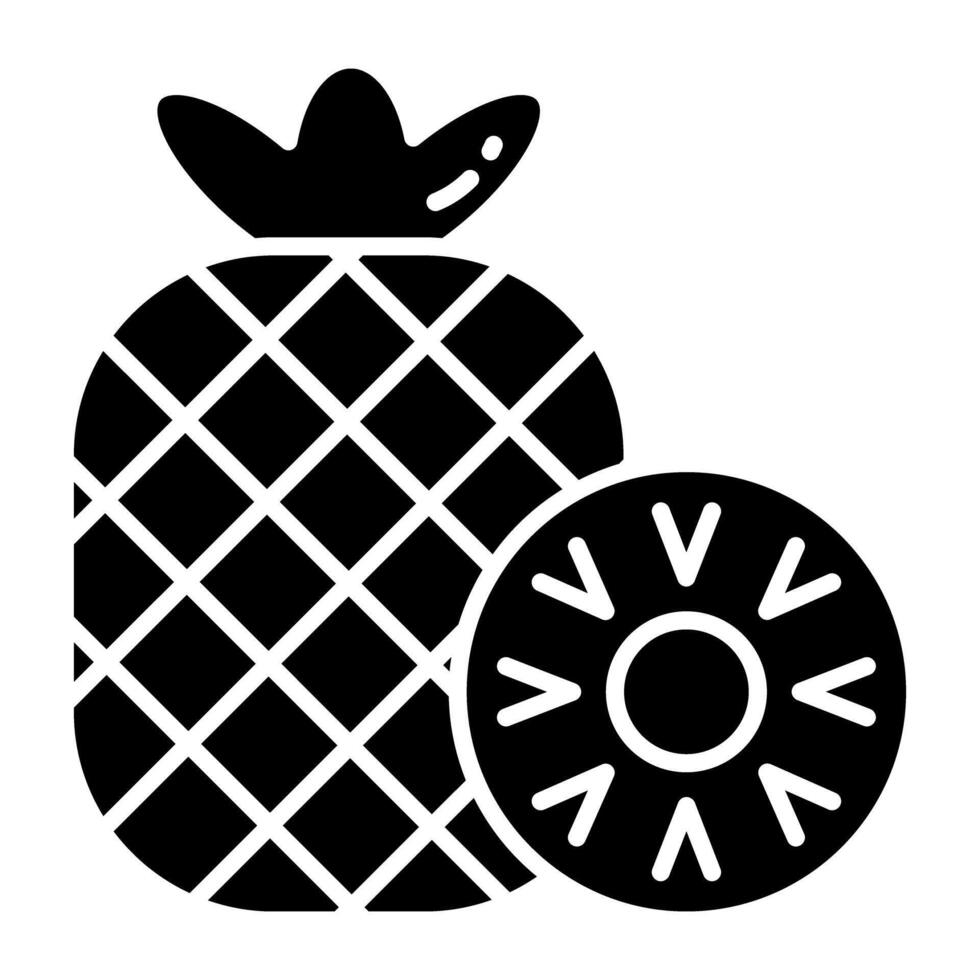 Perfect Modern design icon of pineapple vector