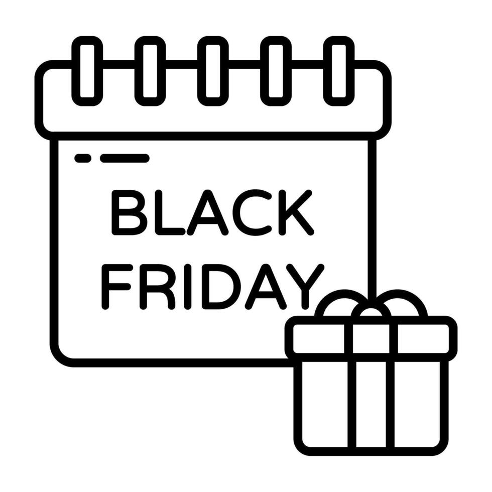 Modern icon of black Friday sale vector