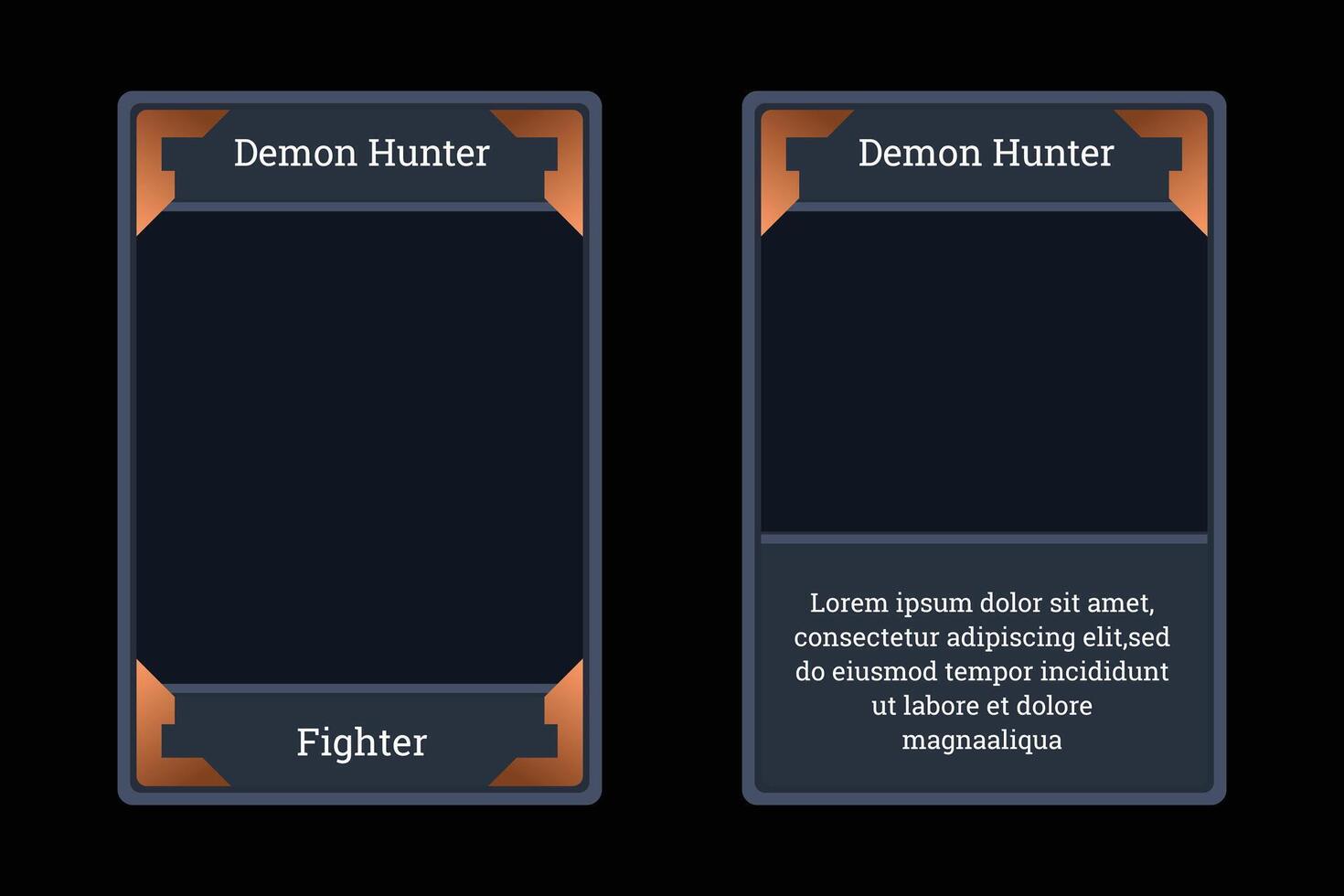 complete set of card game templates with classic theme and bright red color for game materials and printed card games vector