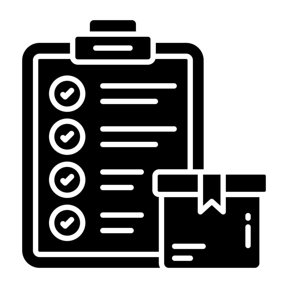 Best icon of logistic list vector