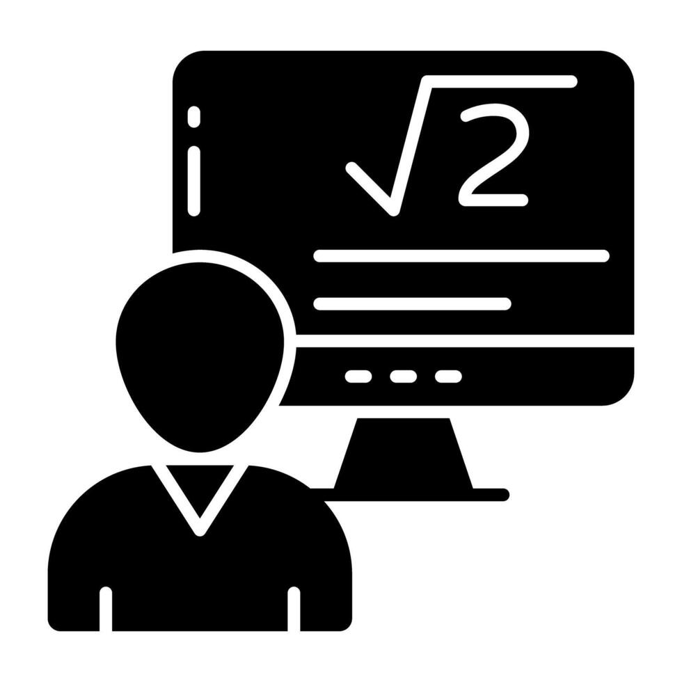A designs icon of math vector