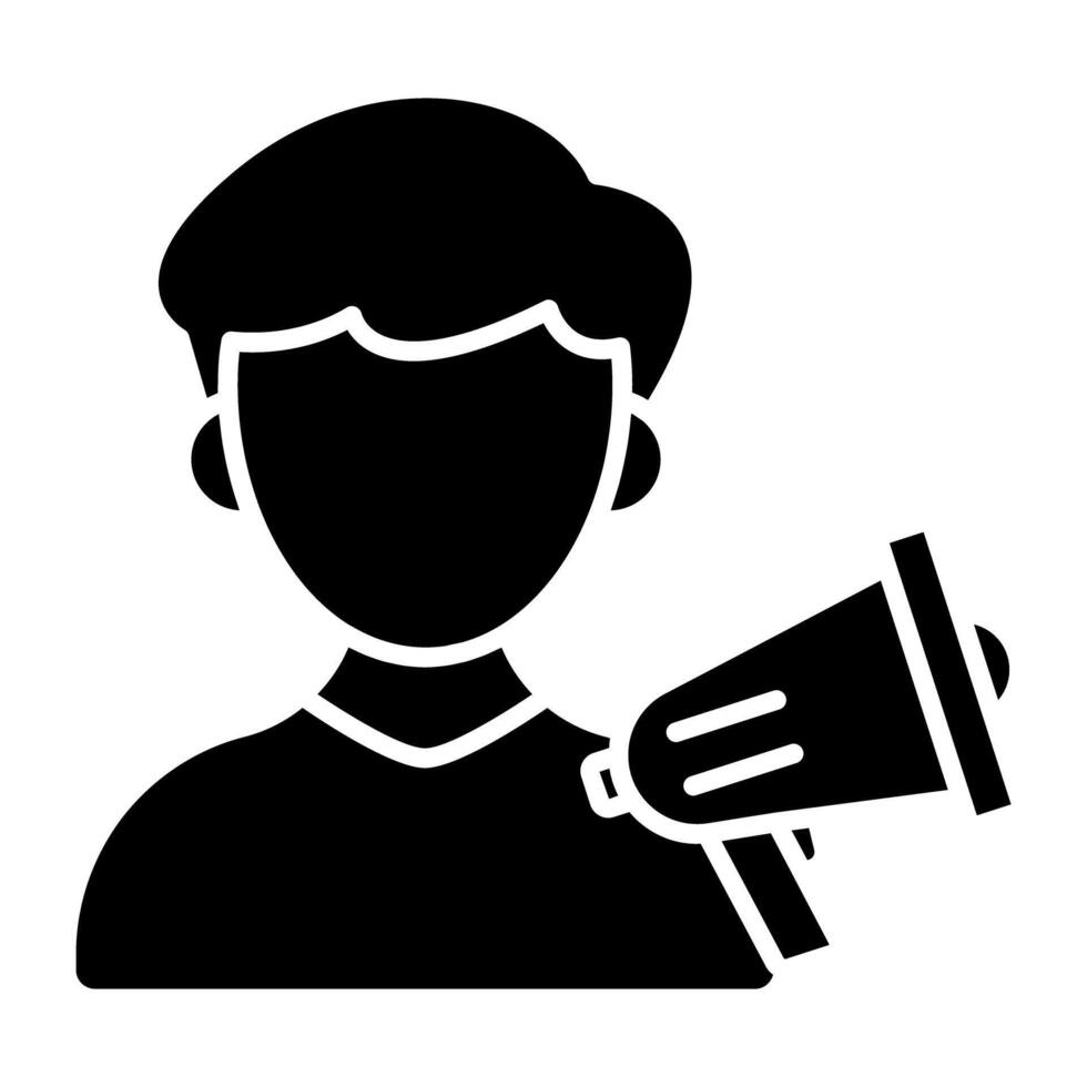 An icon designs of announcer vector