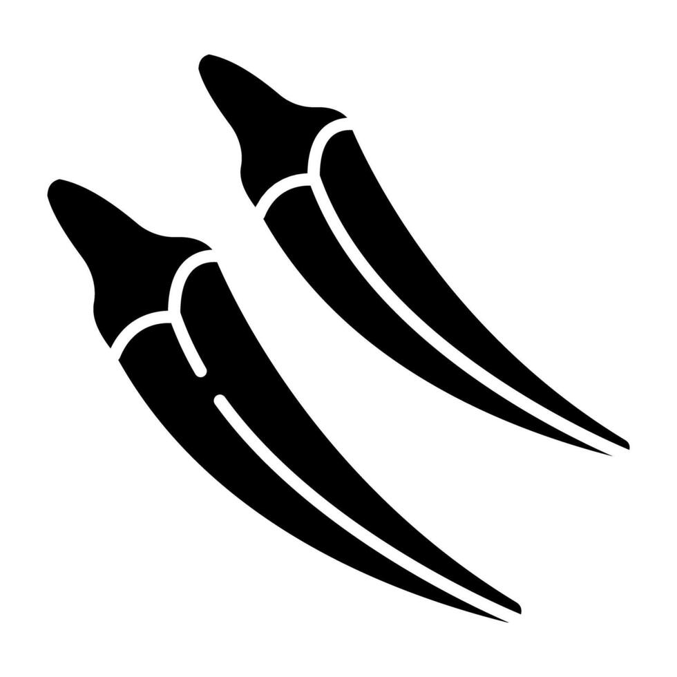 Modern design icon of ladyfingers vector