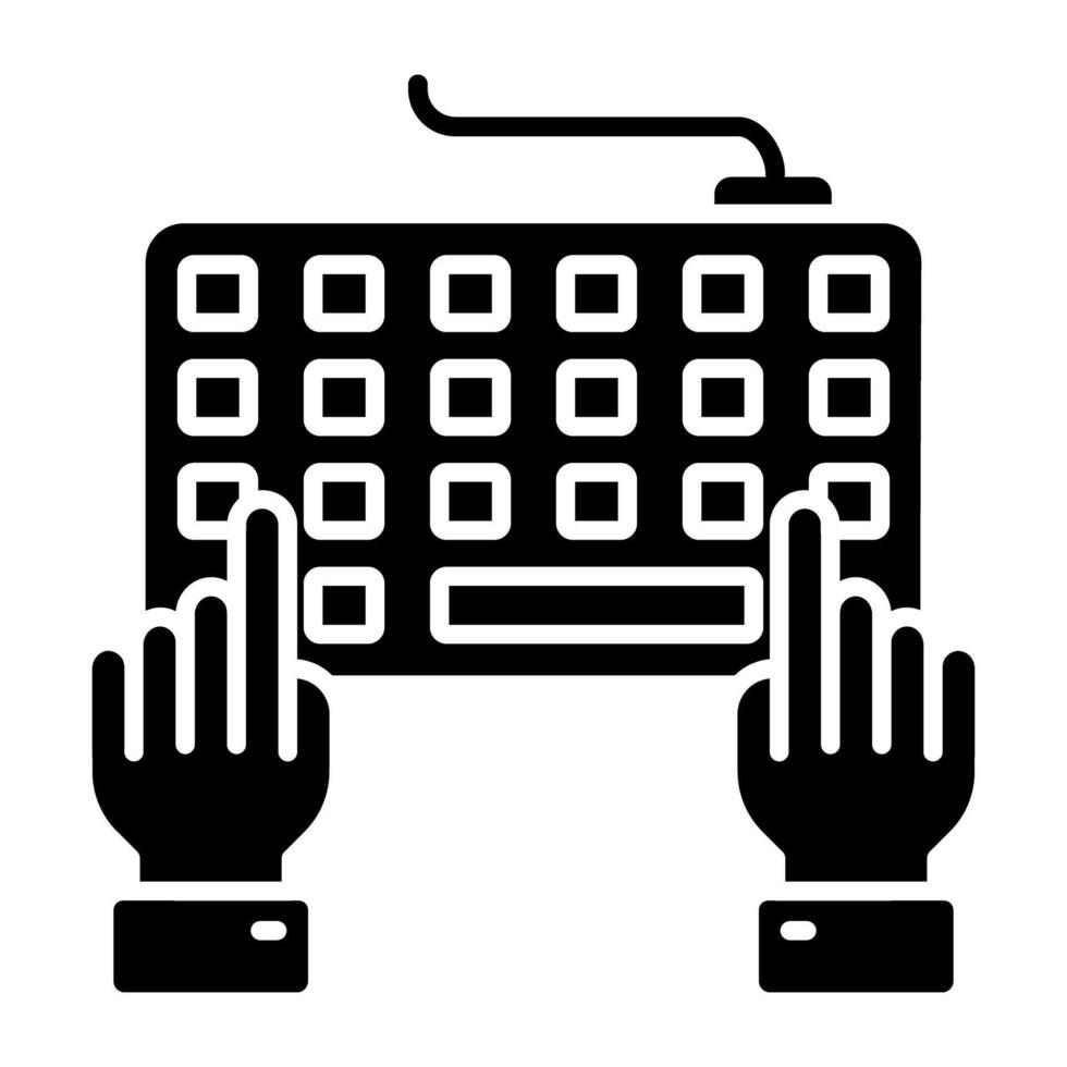 design icon of keyboard vector