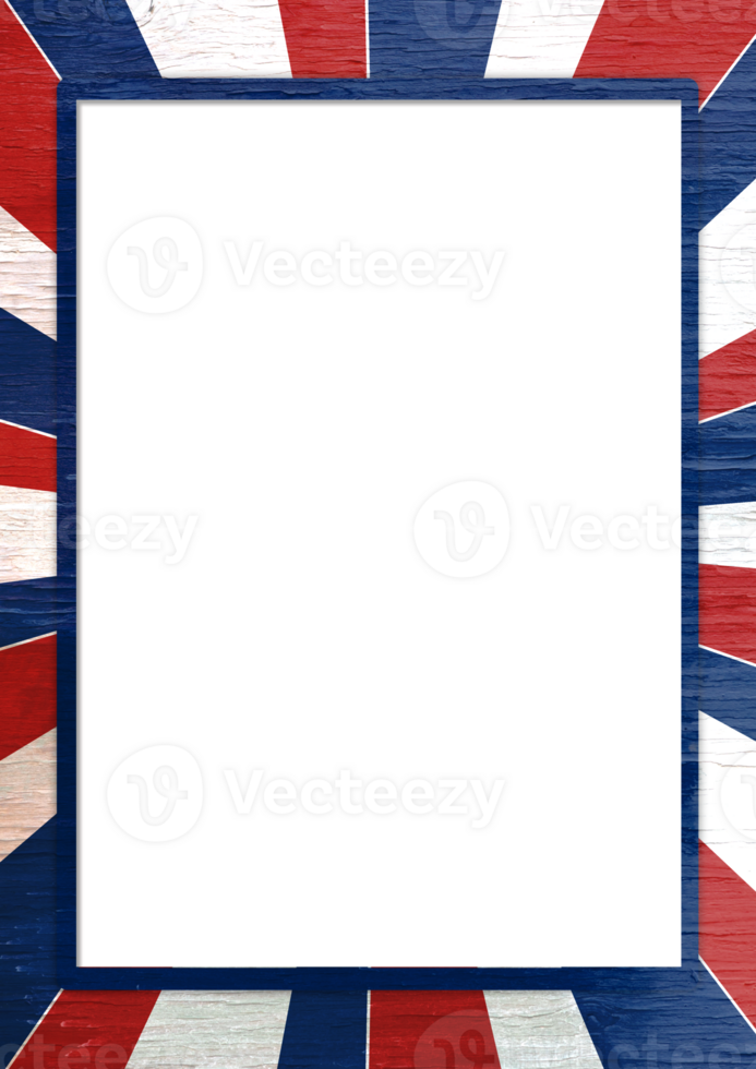 A Transparent square frame with a red white and blue striped background png