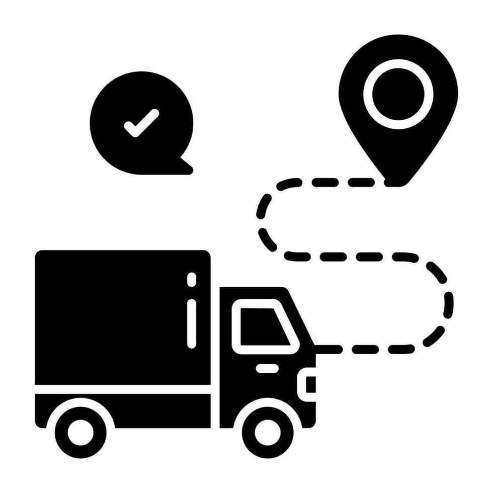 Perfect design icon of cargo tracking vector