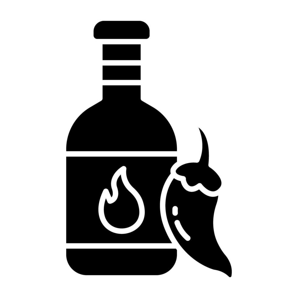Premium download icon of chilli sauce vector