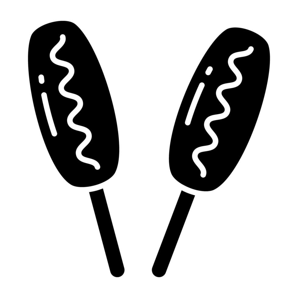 Perfect design icon of corn dogs vector