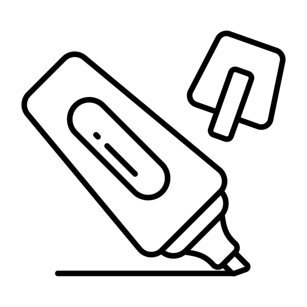 Premium design of highlighter vector