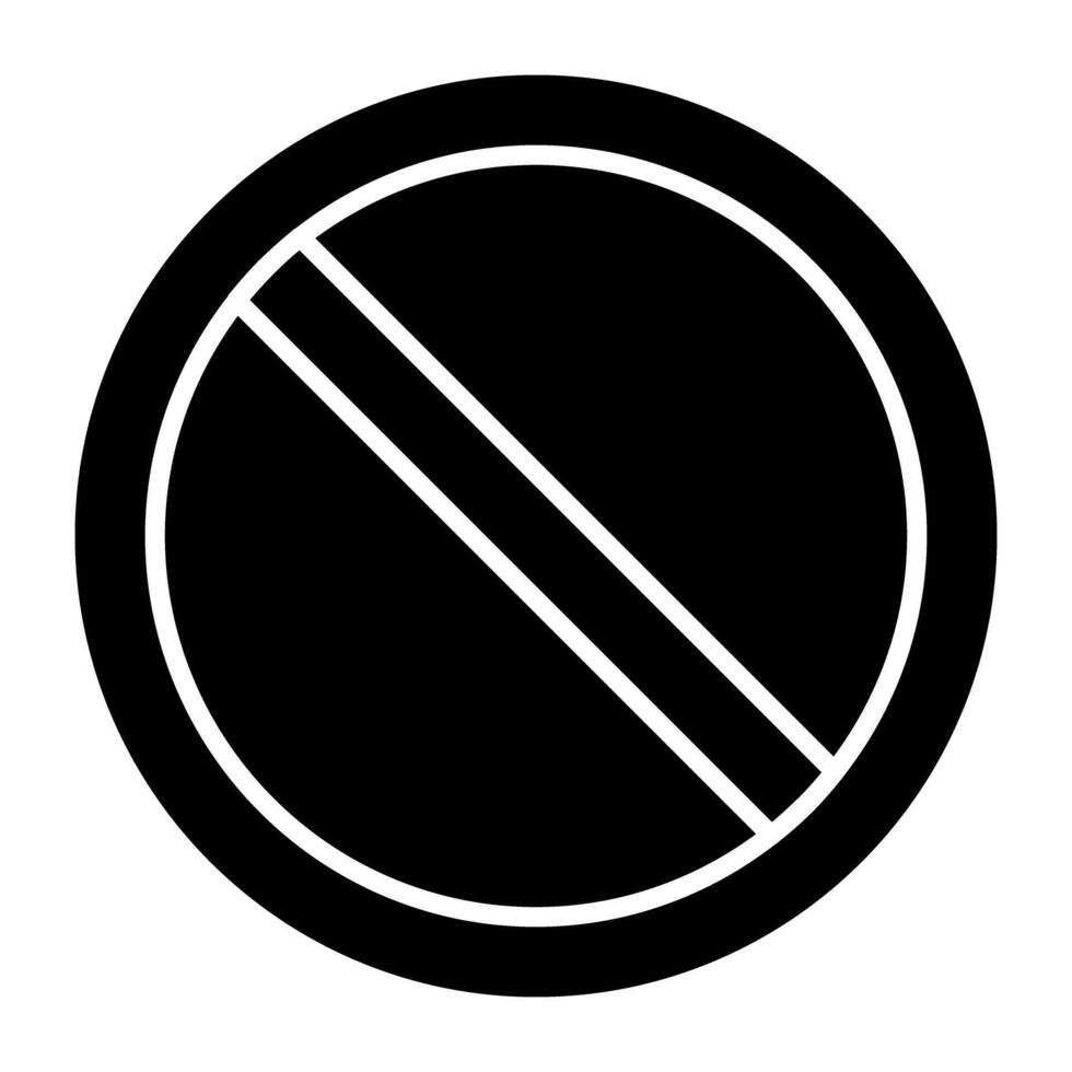 Creative design icon of ban vector