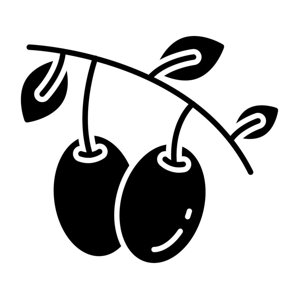 Tendy design icon of olives vector