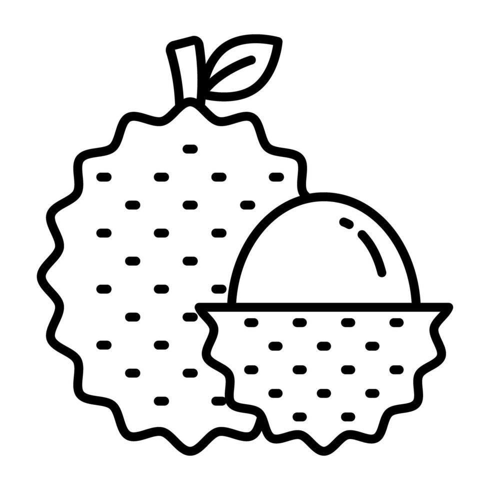 A mouth watering design of lychee vector