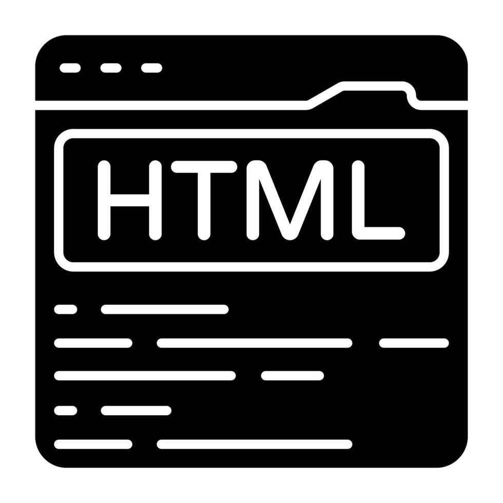 Perfect design icon of html website vector