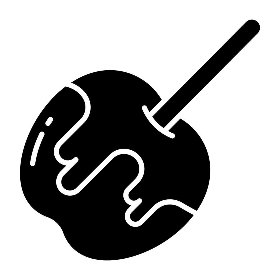 Premium download icon of caramel apple vector