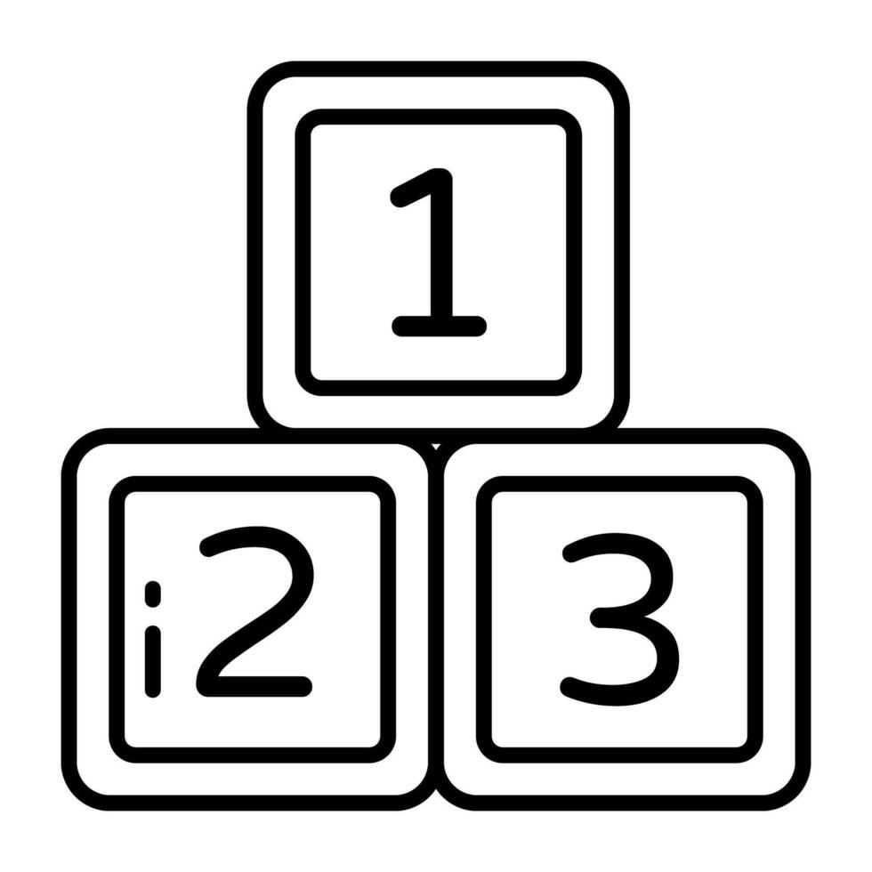 Editable of counting blocks vector