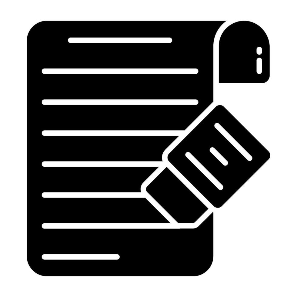 Modern design icon of file vector