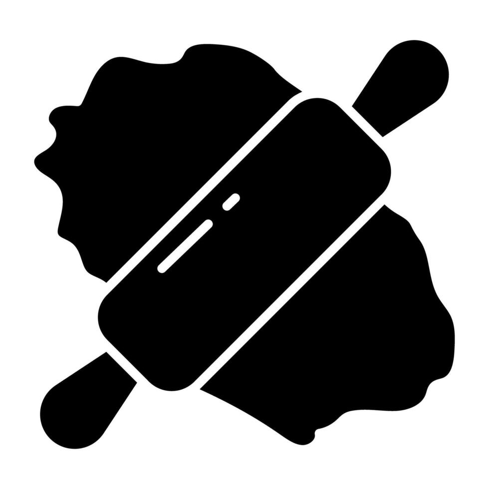 A design icon of dough roller vector