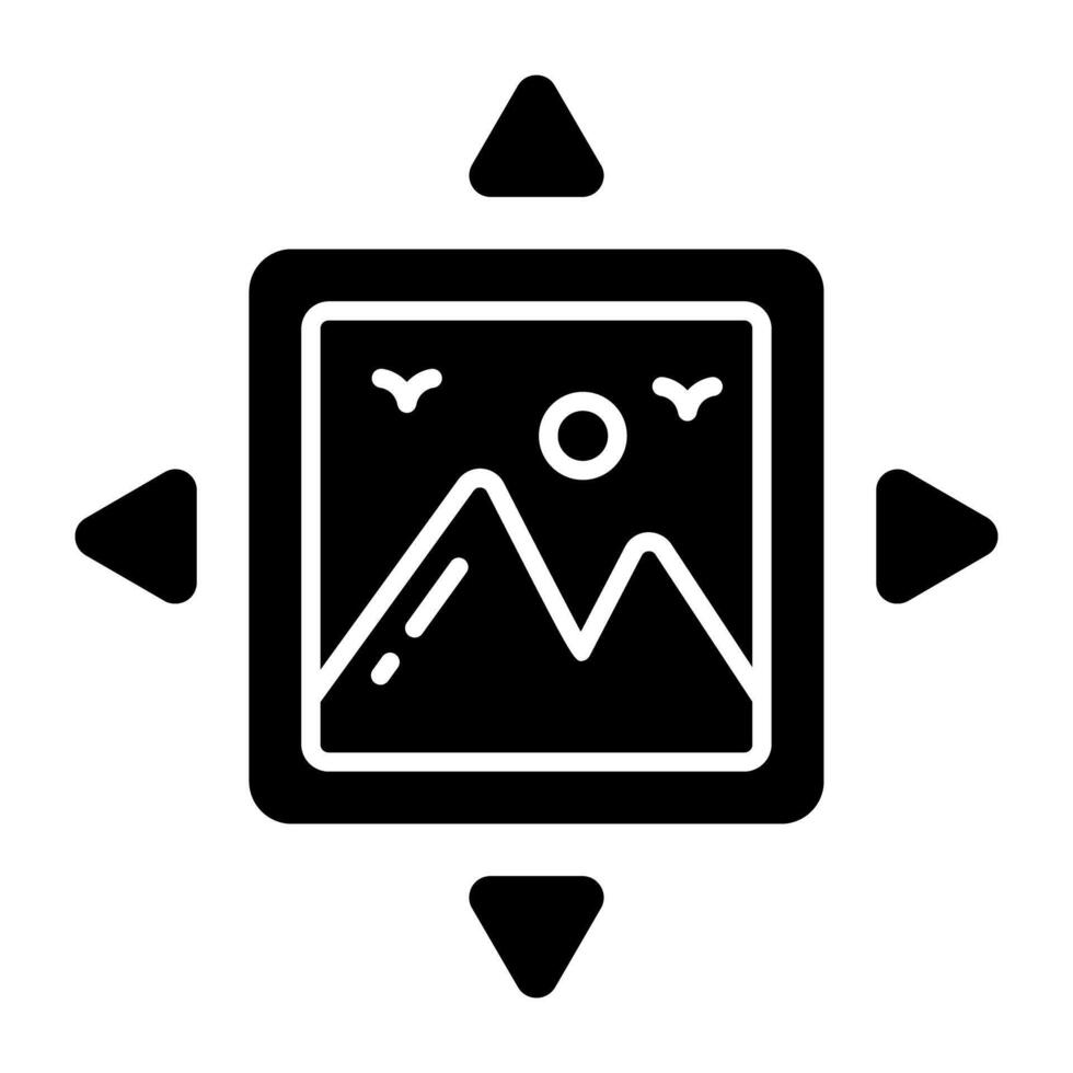Modern perfect icon of photo vector