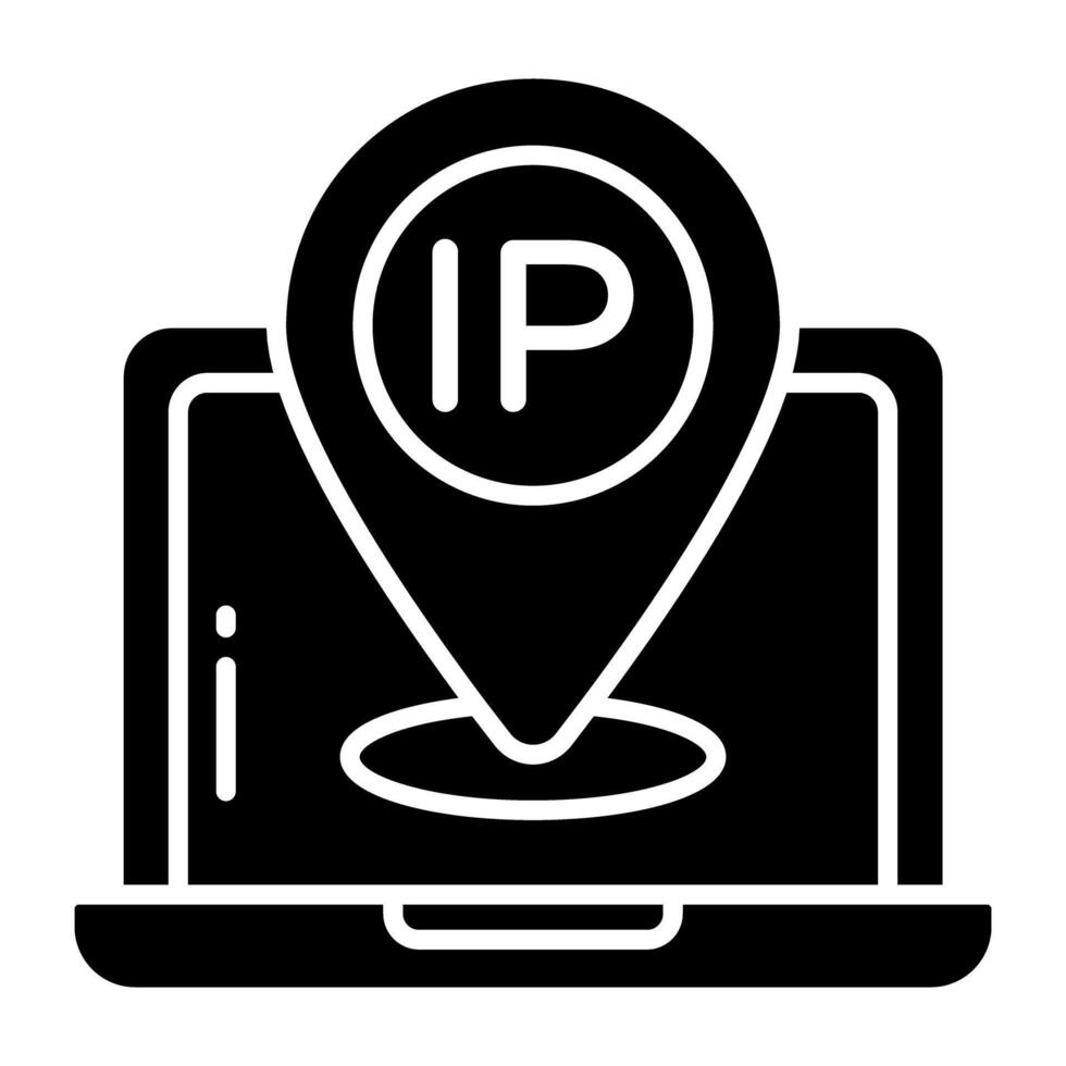 Modern design icon of IP address vector