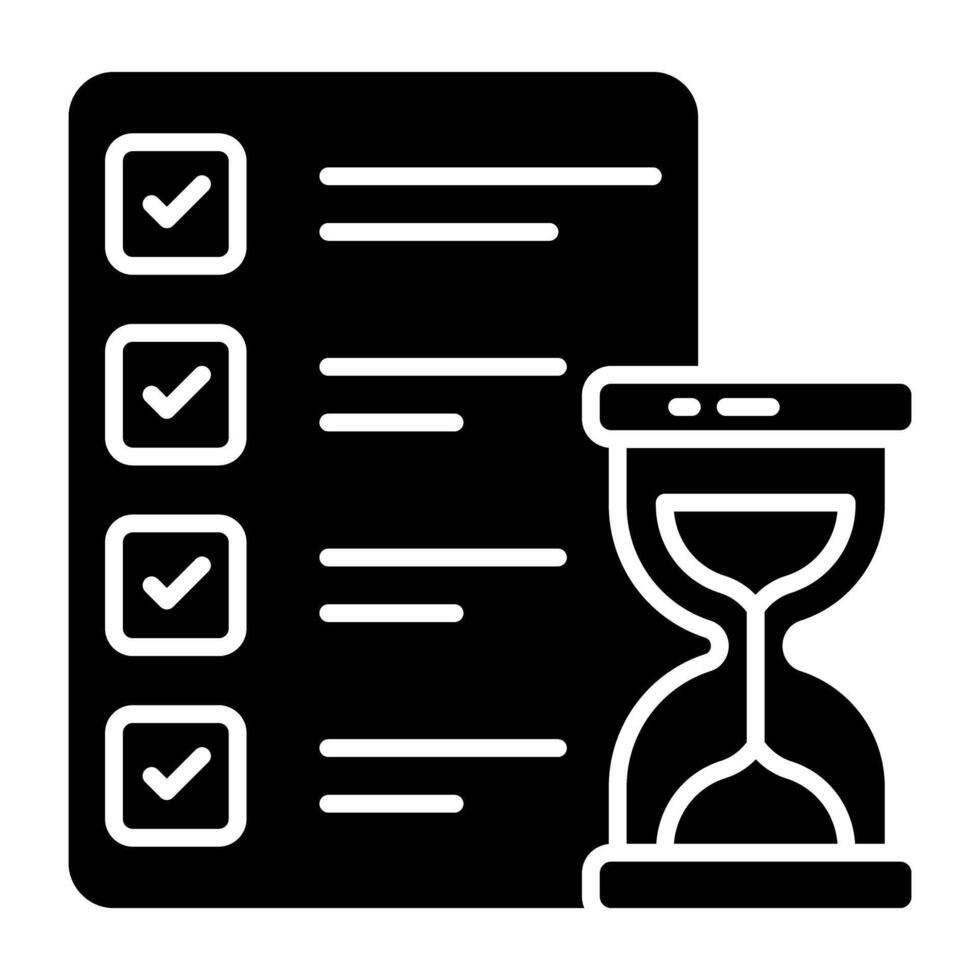 An icon designs of project time vector