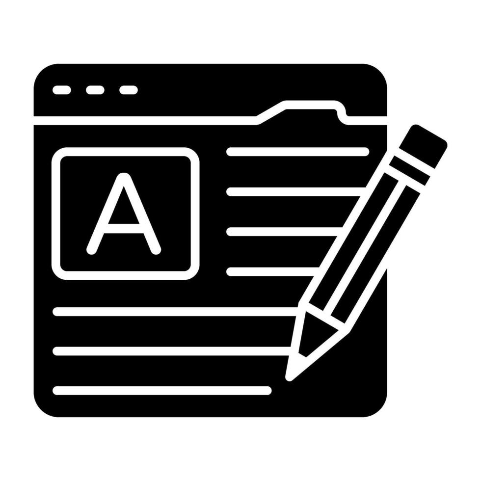 Trending designs icon of online writing vector