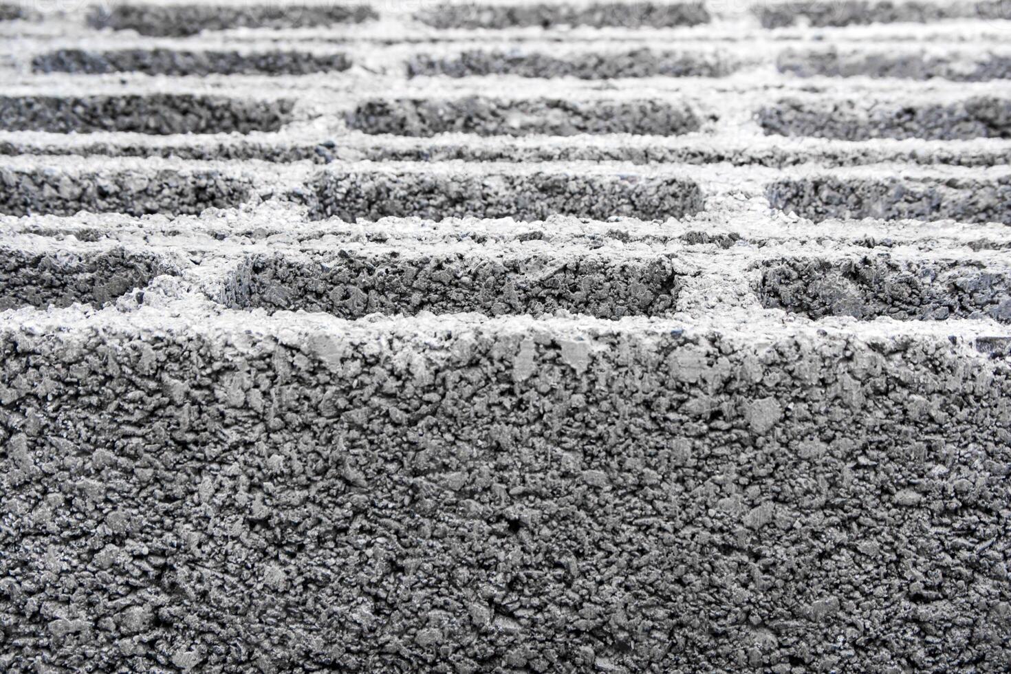 The texture of construction concrete blocks photo