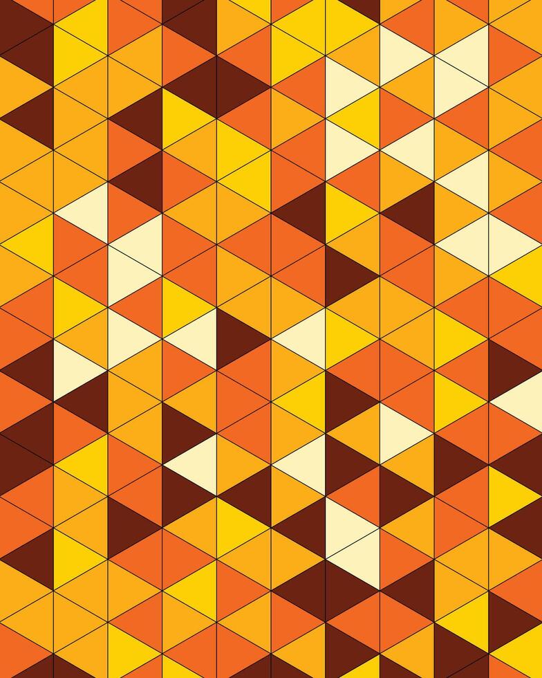 Colorful triangular pattern design vector