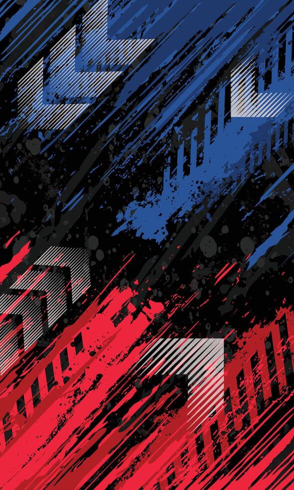 Abstract background with blue and red stripes vector