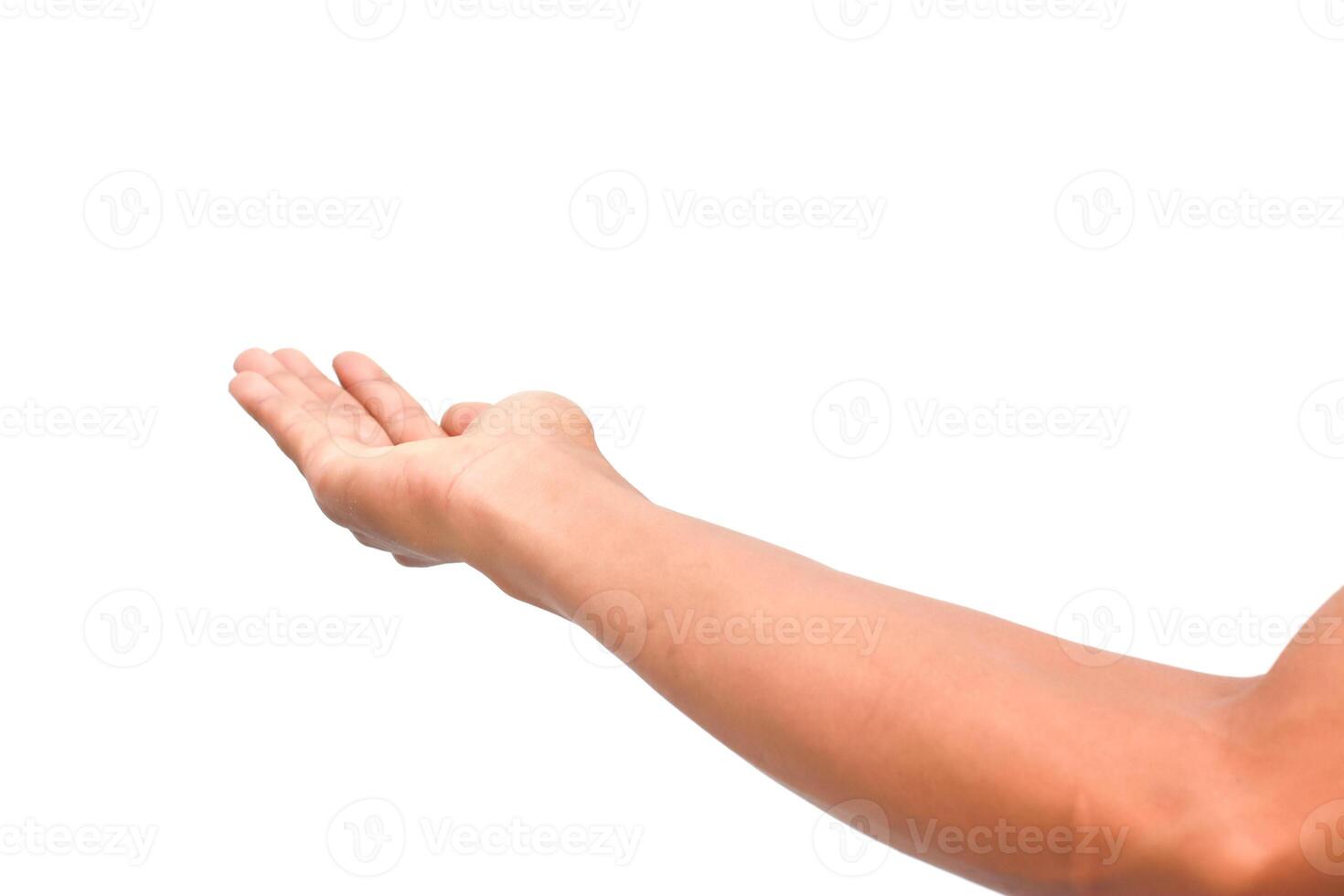 Open Palm Outstretched, Symbolizing Offering, Receiving, or Requesting Assistance photo