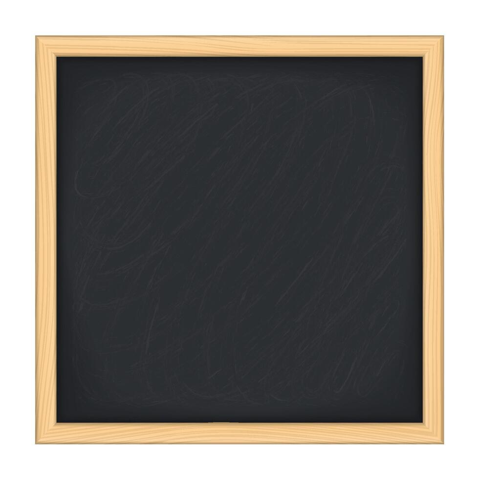 Black blackboard on white background vector