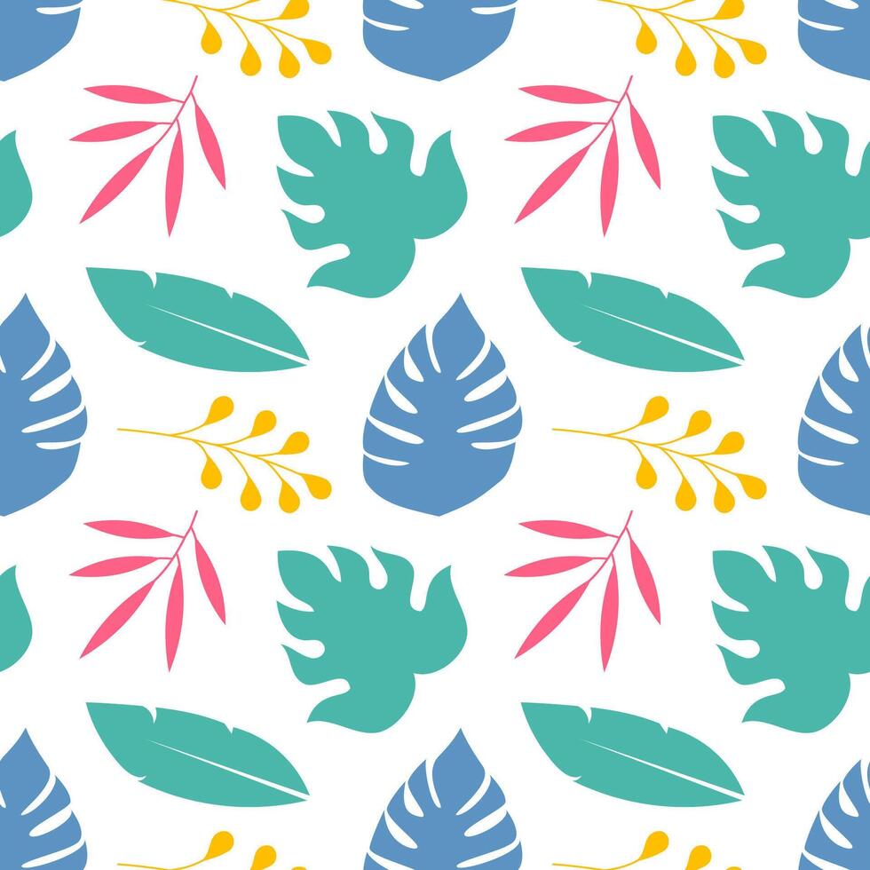 Colorful leaf pattern design art vector