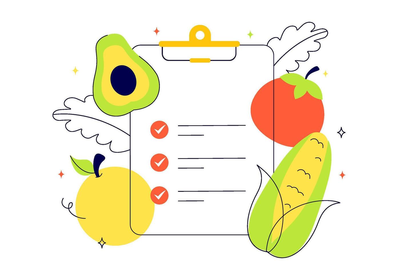 Plant-Based Nutrition and Healthy Food Illustration with Environmental Awareness Theme vector