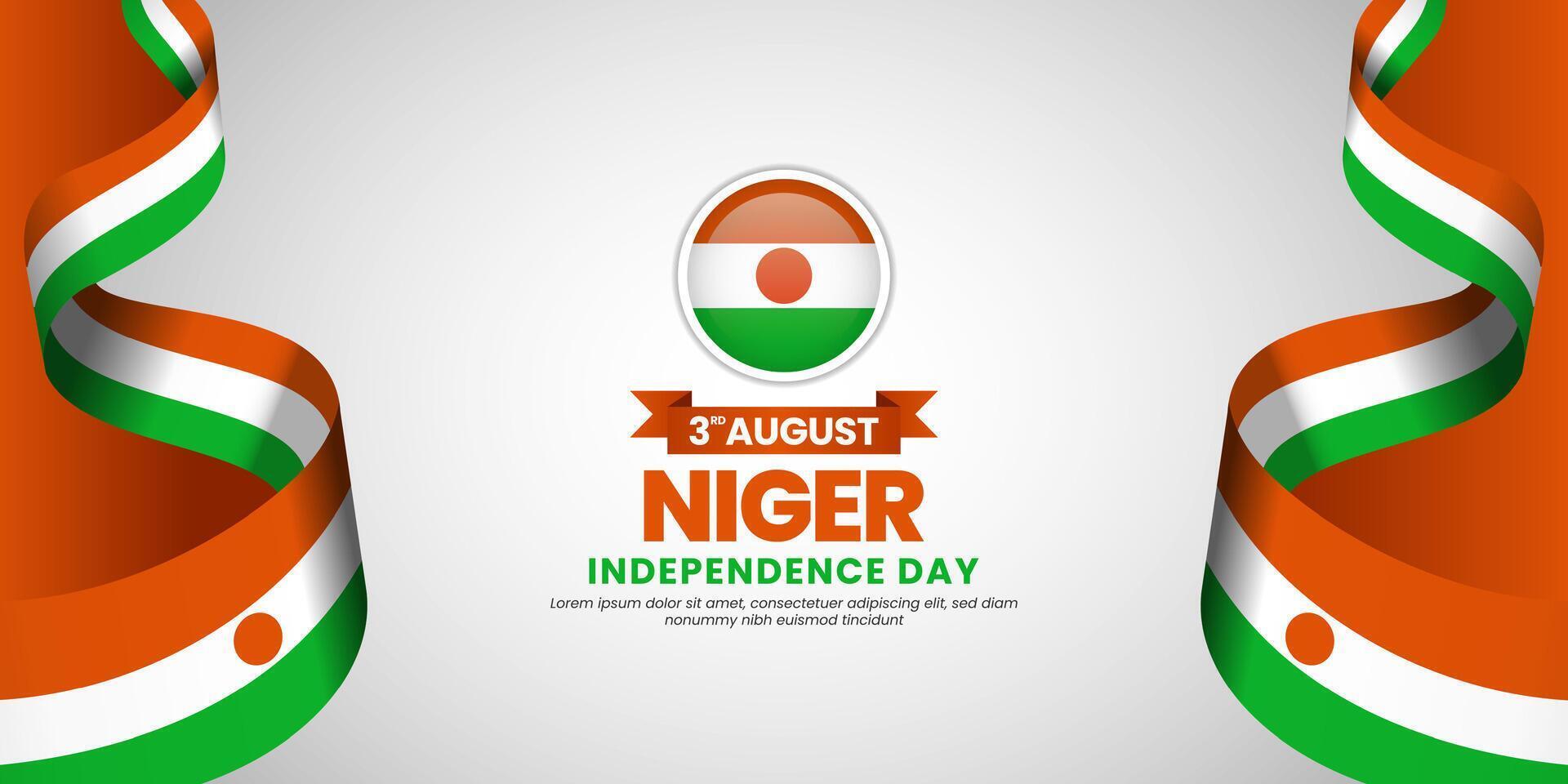 Niger Independence Day graphic design vector