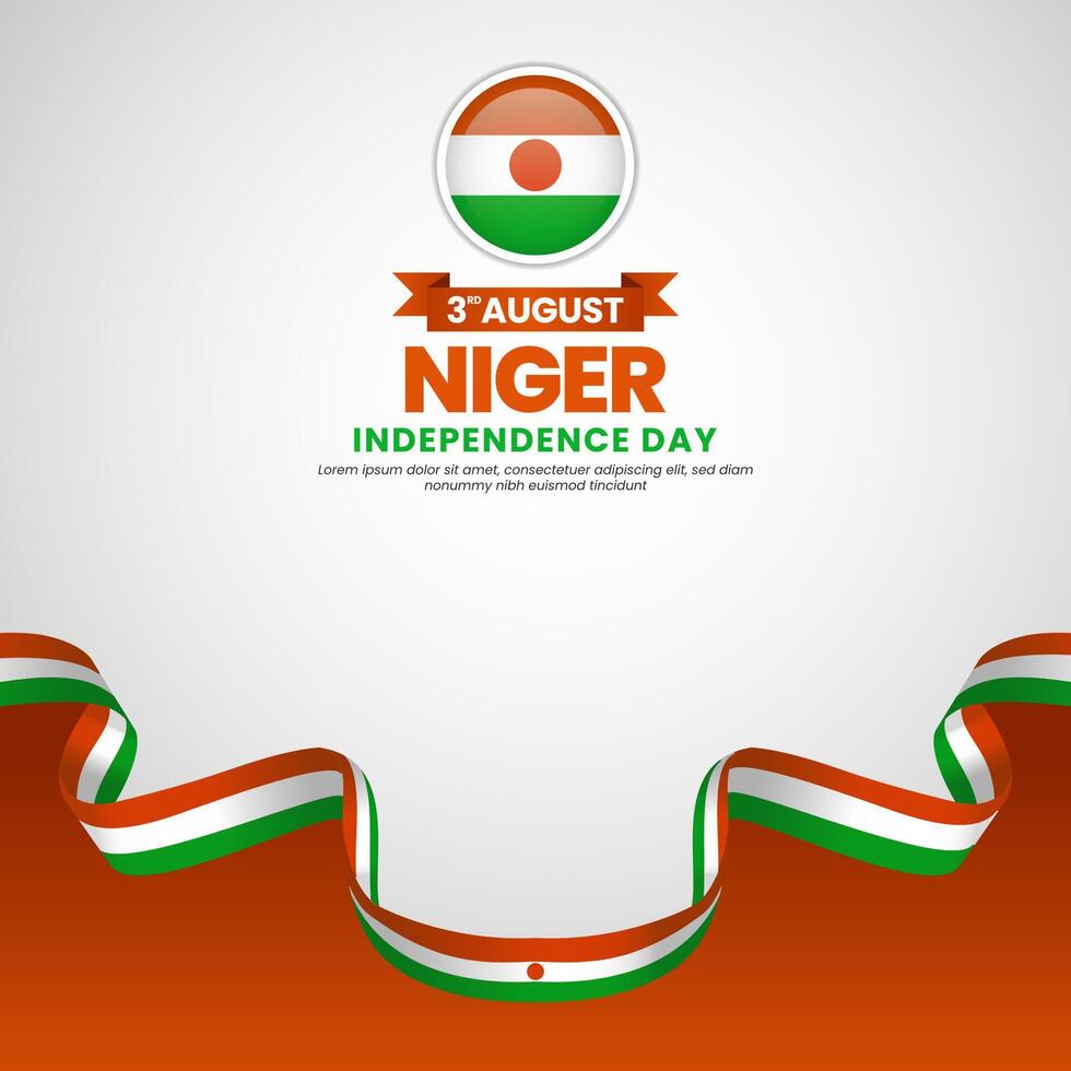 Niger Independence Day celebration graphic vector