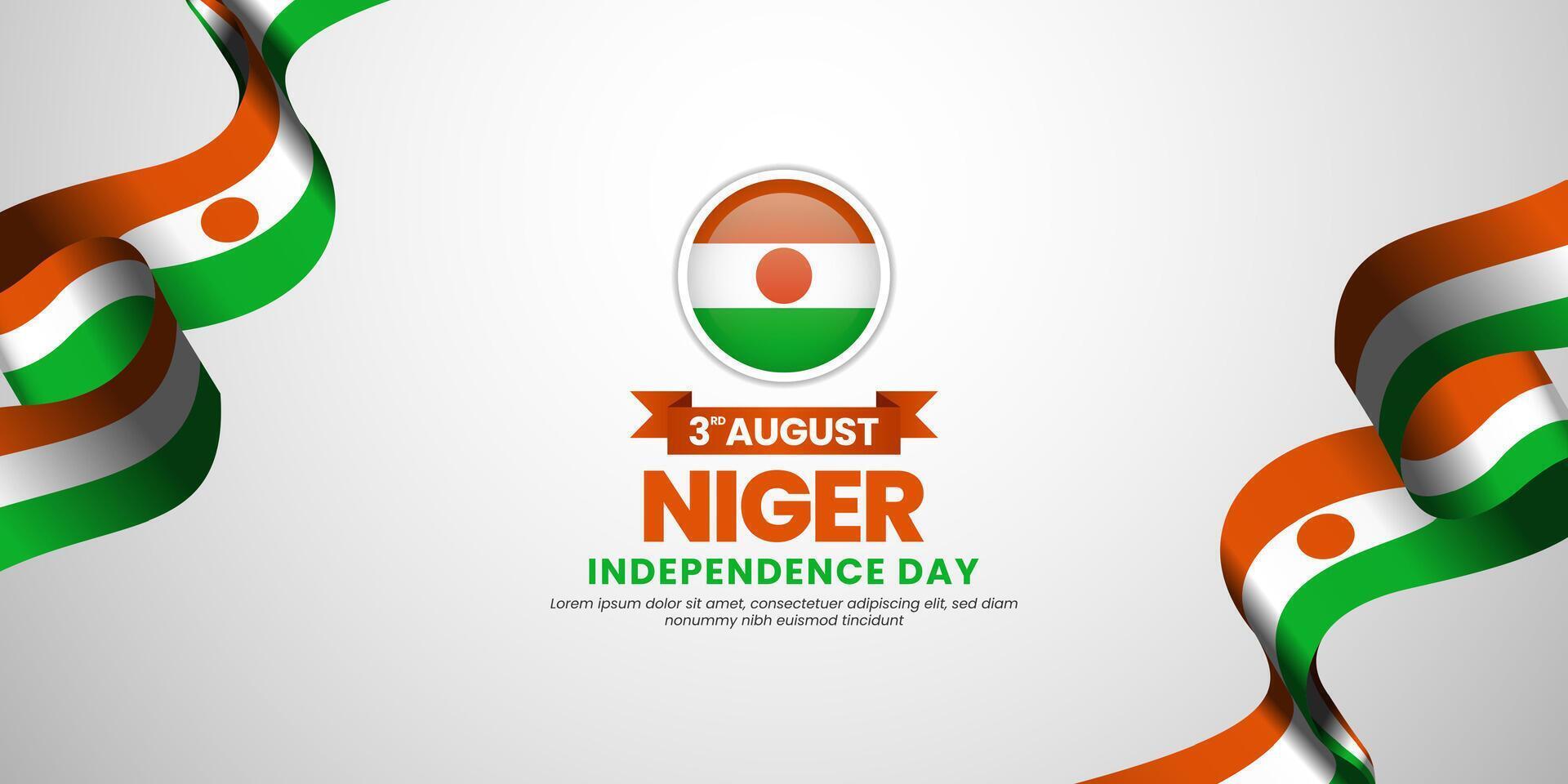 Niger Independence Day graphic design vector
