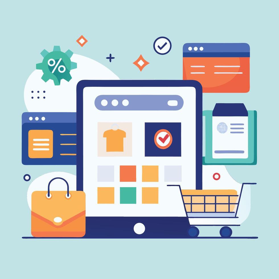 icons for web and mobile applications, a set of symbols for internet technology and business infographics vector