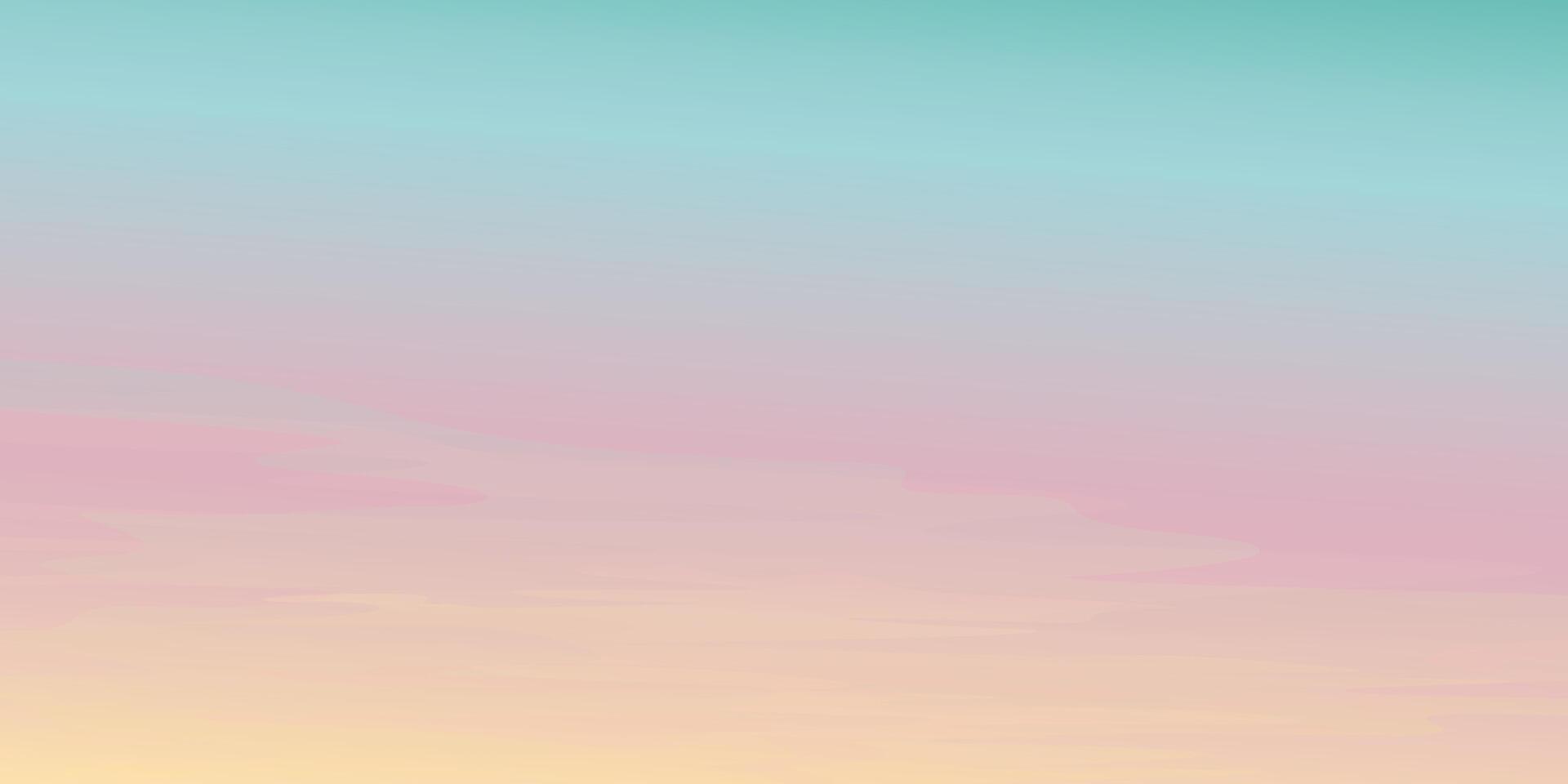 Pastel gradient sky background vector