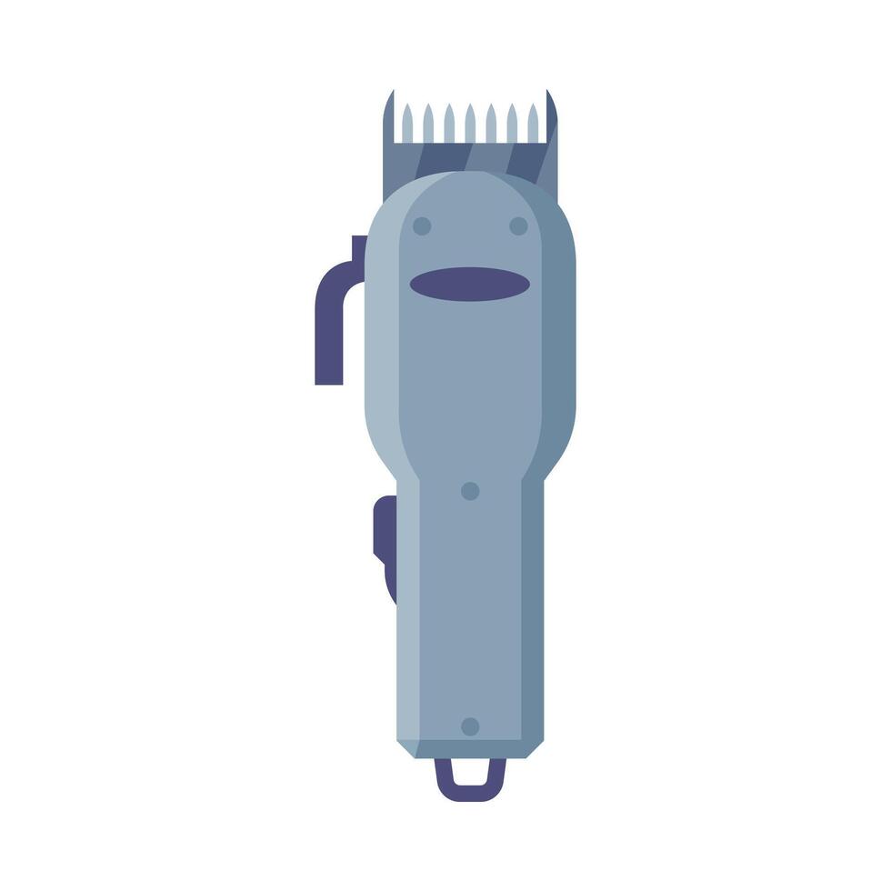 Hair Clipper or Electric Razor Cartoon Style Illustration vector