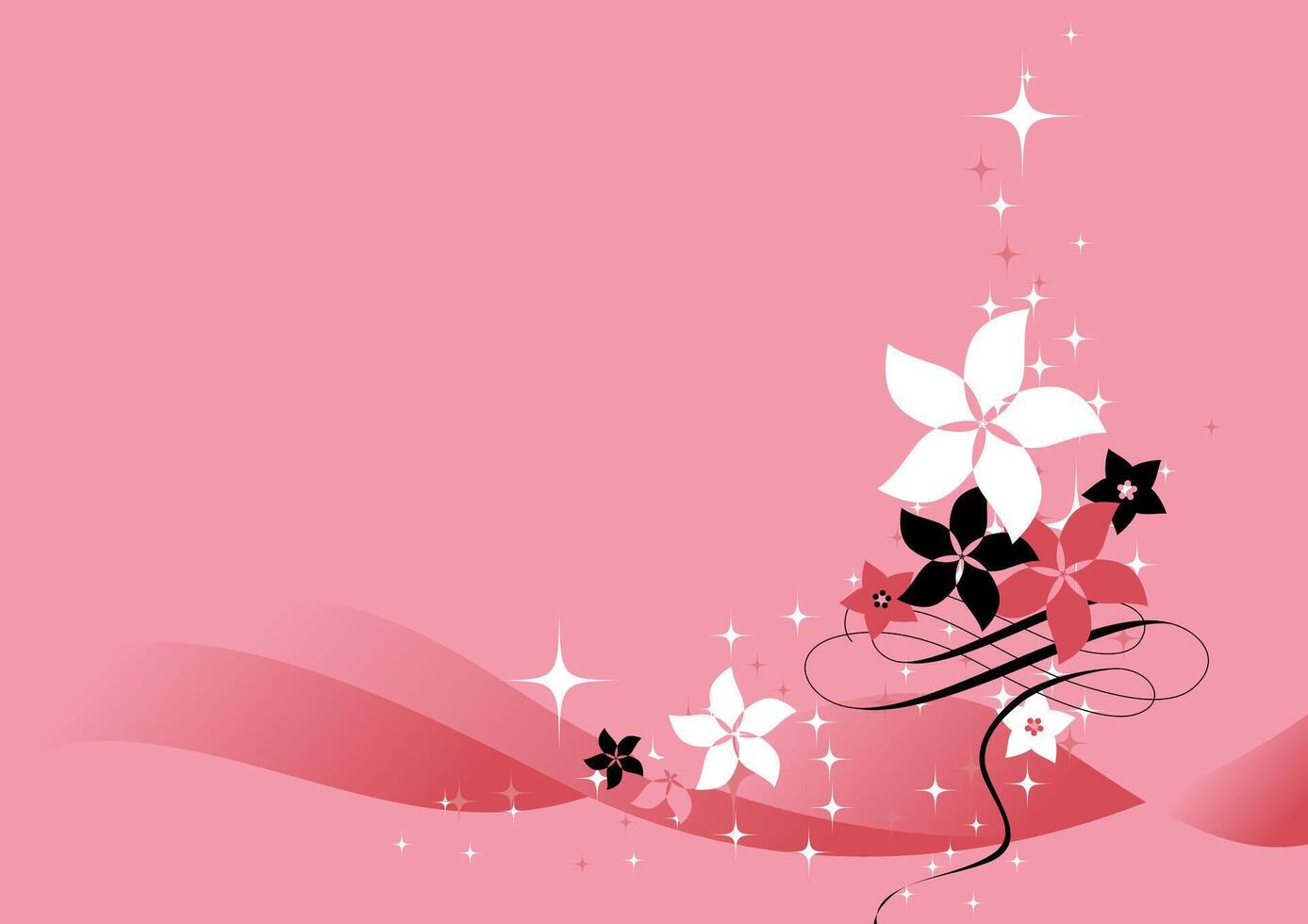Elegant Abstract Floral Pink Watercolor Background Illustration for Modern Design vector