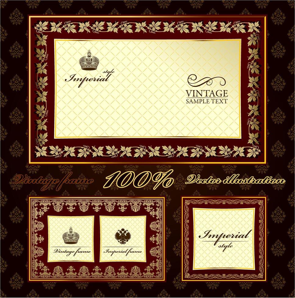 Elegant Vintage Ornament Illustrations, Baroque-Inspired Luxury Design Elements vector