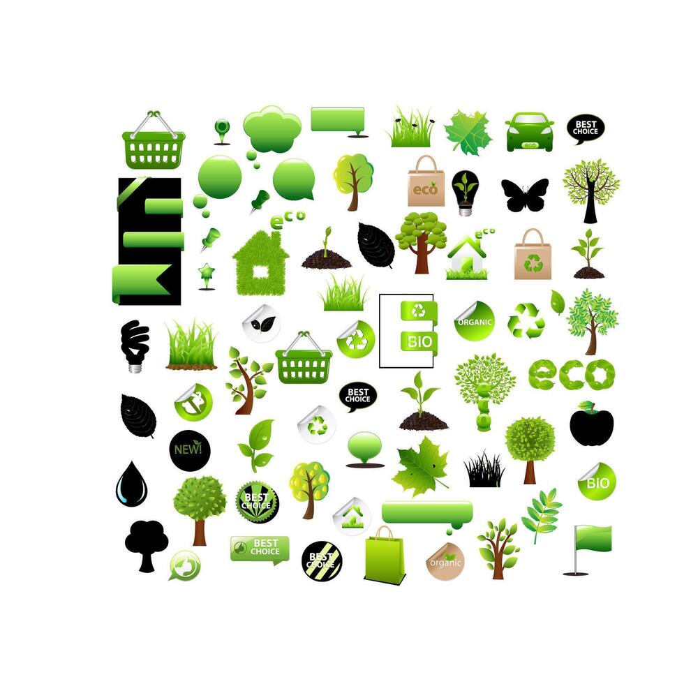 Eco Tree Banner for Green Web and Nature Sites vector