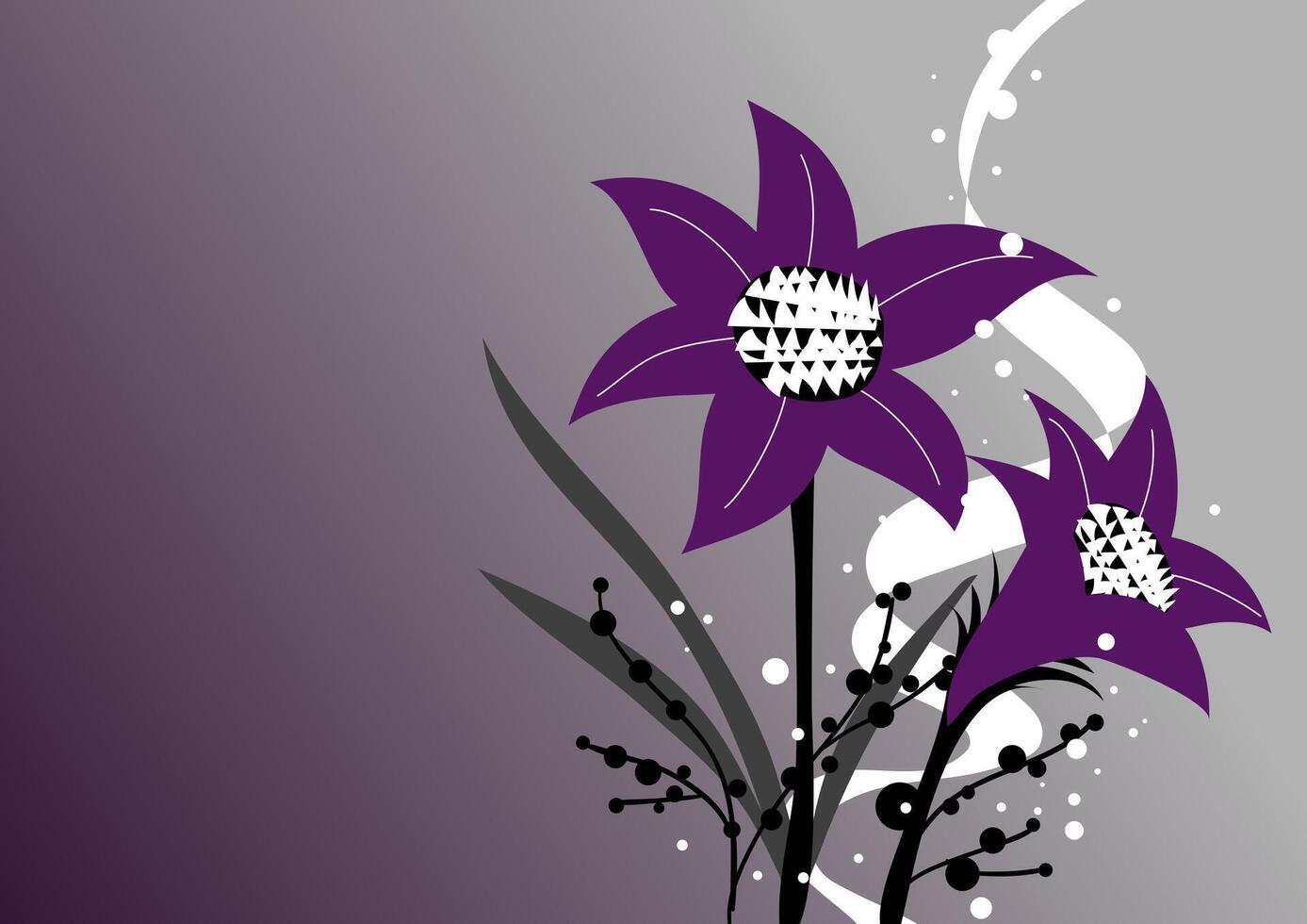 Soft Plum Floral Abstract Background Illustration vector