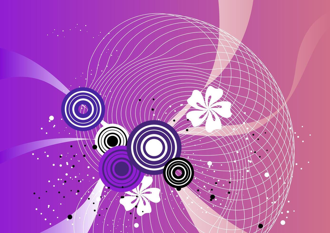 Elegant Floral Abstract Background in Soft Plum Design vector